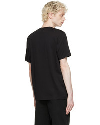 schwarzes T-Shirt mit einem Rundhalsausschnitt von Acne Studios