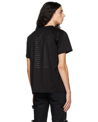 schwarzes T-Shirt mit einem Rundhalsausschnitt von Johnlawrencesullivan