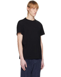 schwarzes T-Shirt mit einem Rundhalsausschnitt von Maison Margiela