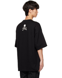 schwarzes T-Shirt mit einem Rundhalsausschnitt von Mastermind World