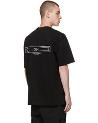 schwarzes T-Shirt mit einem Rundhalsausschnitt von Solid Homme