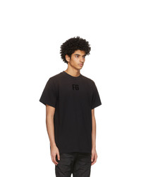 schwarzes T-Shirt mit einem Rundhalsausschnitt von Fear Of God