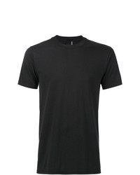 schwarzes T-Shirt mit einem Rundhalsausschnitt von Black Fist