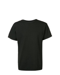 schwarzes T-Shirt mit einem Rundhalsausschnitt von Black Fist