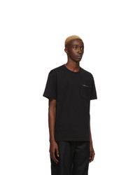 schwarzes T-Shirt mit einem Rundhalsausschnitt von Givenchy