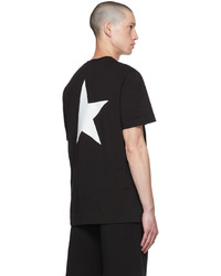 schwarzes T-Shirt mit einem Rundhalsausschnitt von Golden Goose