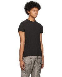 schwarzes T-Shirt mit einem Rundhalsausschnitt von Rick Owens DRKSHDW