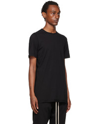 schwarzes T-Shirt mit einem Rundhalsausschnitt von Rick Owens DRKSHDW