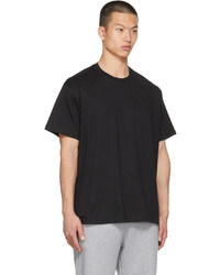 schwarzes T-Shirt mit einem Rundhalsausschnitt von Burberry
