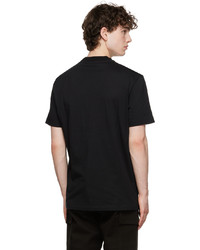 schwarzes T-Shirt mit einem Rundhalsausschnitt von Versace