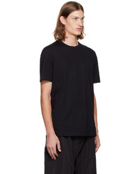 schwarzes T-Shirt mit einem Rundhalsausschnitt von The Row