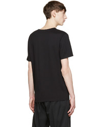 schwarzes T-Shirt mit einem Rundhalsausschnitt von Acne Studios