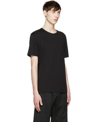 schwarzes T-Shirt mit einem Rundhalsausschnitt von Acne Studios