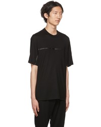 schwarzes T-Shirt mit einem Rundhalsausschnitt von Zegna