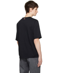 schwarzes T-Shirt mit einem Rundhalsausschnitt von Acne Studios