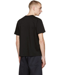 schwarzes T-Shirt mit einem Rundhalsausschnitt von Acne Studios