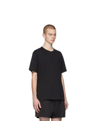 schwarzes T-Shirt mit einem Rundhalsausschnitt von Acne Studios