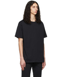 schwarzes T-Shirt mit einem Rundhalsausschnitt von Balmain