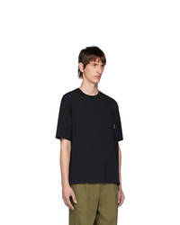 schwarzes T-Shirt mit einem Rundhalsausschnitt von Acne Studios