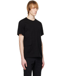 schwarzes T-Shirt mit einem Rundhalsausschnitt von Comme des Garcons Homme Deux