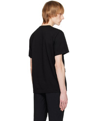 schwarzes T-Shirt mit einem Rundhalsausschnitt von Comme des Garcons Homme Deux