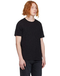 schwarzes T-Shirt mit einem Rundhalsausschnitt von rag & bone