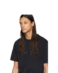 schwarzes T-Shirt mit einem Rundhalsausschnitt von Vetements