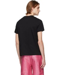 schwarzes T-Shirt mit einem Rundhalsausschnitt von Valentino