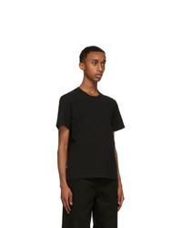 schwarzes T-Shirt mit einem Rundhalsausschnitt von Bottega Veneta