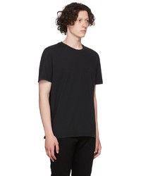 schwarzes T-Shirt mit einem Rundhalsausschnitt von Won Hundred