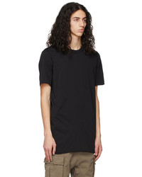 schwarzes T-Shirt mit einem Rundhalsausschnitt von 11 By Boris Bidjan Saberi