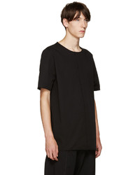 schwarzes T-Shirt mit einem Rundhalsausschnitt von Damir Doma