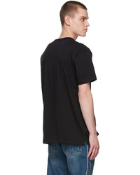 schwarzes T-Shirt mit einem Rundhalsausschnitt von Alexander McQueen