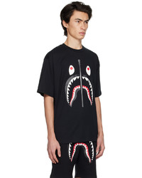 schwarzes T-Shirt mit einem Rundhalsausschnitt von BAPE