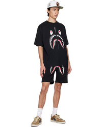 schwarzes T-Shirt mit einem Rundhalsausschnitt von BAPE