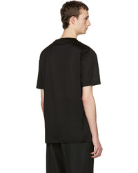 schwarzes T-Shirt mit einem Rundhalsausschnitt von Lanvin