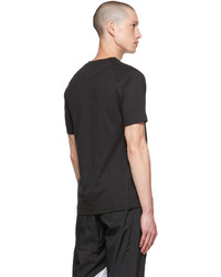 schwarzes T-Shirt mit einem Rundhalsausschnitt von adidas Originals