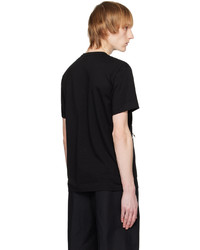 schwarzes T-Shirt mit einem Rundhalsausschnitt von Comme des Garcons Homme Deux