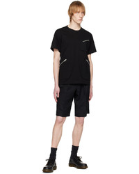 schwarzes T-Shirt mit einem Rundhalsausschnitt von Comme des Garcons Homme Deux