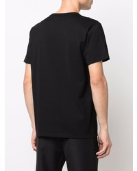 schwarzes T-Shirt mit einem Rundhalsausschnitt von Alexander McQueen