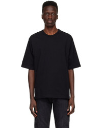 schwarzes T-Shirt mit einem Rundhalsausschnitt von BLK DNM