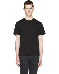 schwarzes T-Shirt mit einem Rundhalsausschnitt von BLK DNM