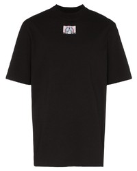 schwarzes T-Shirt mit einem Rundhalsausschnitt von Boramy Viguier