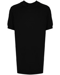 schwarzes T-Shirt mit einem Rundhalsausschnitt von Boris Bidjan Saberi
