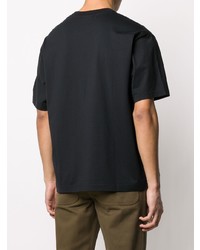 schwarzes T-Shirt mit einem Rundhalsausschnitt von Acne Studios