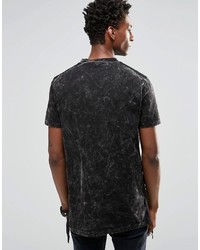 schwarzes T-Shirt mit einem Rundhalsausschnitt von Asos