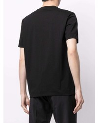 schwarzes T-Shirt mit einem Rundhalsausschnitt von Emporio Armani