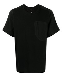 schwarzes T-Shirt mit einem Rundhalsausschnitt von Byborre