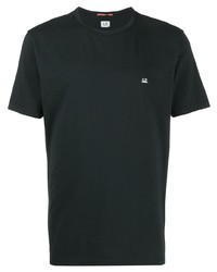 schwarzes T-Shirt mit einem Rundhalsausschnitt von C.P. Company