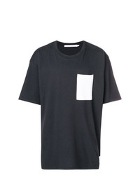 schwarzes T-Shirt mit einem Rundhalsausschnitt von Calvin Klein Jeans